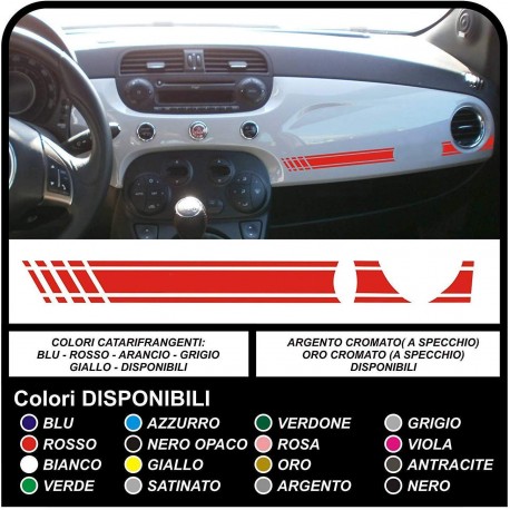 Adhesive dash mount for FIAT 500 sticker decal