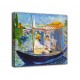 Painting Monet painting on his boat - Edouard Manet - print on canvas with or without frame