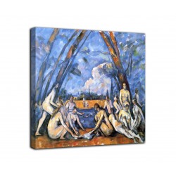 Peinture Les grandes baigneuses - Paul Cézanne - impression sur toile avec ou sans cadre