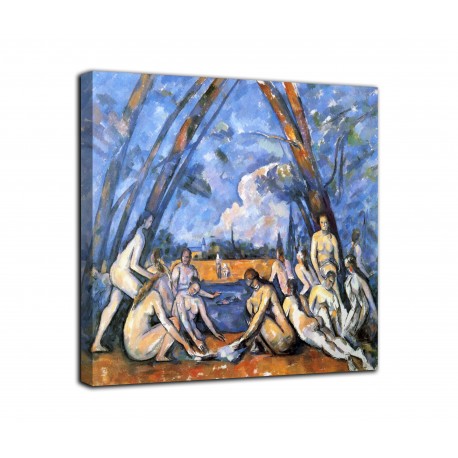 La pintura de las grandes bañistas - Paul Cézanne - impresión en lienzo con o sin marco