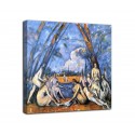 Peinture Les grandes baigneuses - Paul Cézanne - impression sur toile avec ou sans cadre