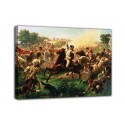 Framework Washington gathers the troops in the battle of Monmouth - Emanuel Leutze - print on canvas with or without frame
