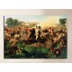 Framework Washington gathers the troops in the battle of Monmouth - Emanuel Leutze - print on canvas with or without frame