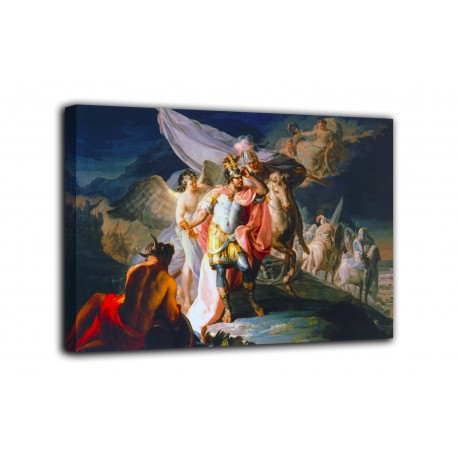 Quadro Annibale vincitore che rimira per la prima volta dalle Alpi l'Italia - Goya - stampa su tela canvas con o senza telaio