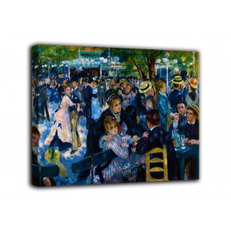 Quadro Ballo a Le Moulin de la Galette - Pierre-Auguste Renoir - stampa su tela canvas con o senza telaio