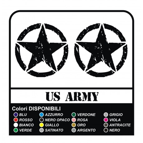 2 STICKERS cm 9 STAR TANK CAP RENEGADE JEEP off road STICKERS