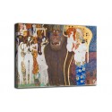 Quadro Fregio di Beethoven, Le forze ostili - Gustav Klimt - stampa su tela canvas con o senza telaio