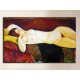 Painting Large reclining nude - Modigliani - print on canvas with or without frame