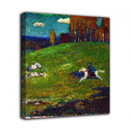 Quadro Il cavaliere azzurro - Vassily Kandinsky - stampa su tela canvas con o senza telaio