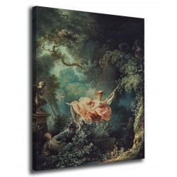 Quadro I fortunati casi dell'altalena - Jean-Honoré Fragonard - stampa su tela canvas con o senza telaio