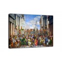 Painting The wedding at Cana - Veronese - print on canvas with or without frame