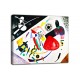 Painting red Spot II - Kandinsky - print on canvas with or without frame