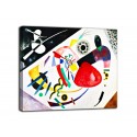 Painting red Spot II - Kandinsky - print on canvas with or without frame