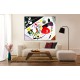 Painting red Spot II - Kandinsky - print on canvas with or without frame
