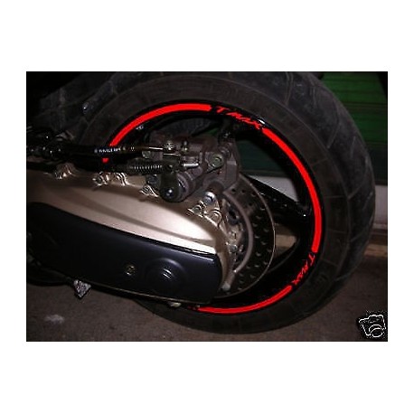 stickers de roues de moto bandes de roues, YAMAHA TMAX 500 tmax 530 adhésif cercles t max