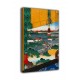 Picture A race of sumo within the precincts of the temple of Ekōin Edo - Utagawa Hiroshige - print on canvas with or without