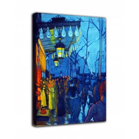 Picture Avenue de Clichy - Louis Emile Anquetin - print on canvas with or without frame