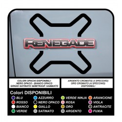 adesivi Stickers adesivi X per jeep renegade per scritta portiera laterale