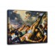 Painting the Crucifixion of St Peter - Luca Giordano - print on canvas with or without frame