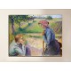 Picture Two young farmers - Camille Pissarro - print on canvas with or without frame