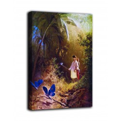 Picture of The hunter of butterflies - Carl Spitzweg - print on canvas with or without frame