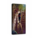 The framework of The bookworm - Carl Spitzweg - print on canvas with or without frame