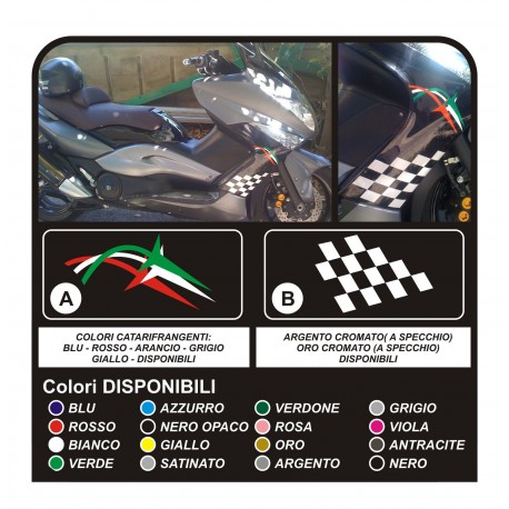 Pegatinas para YAMAHA T MAX 500 de lado, t-max t-max carter de AJEDREZ