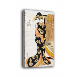 The framework Courtesan Karagoto of the house of Chojiya - Kitagawa Utamaro - prints on canvas with or without frame