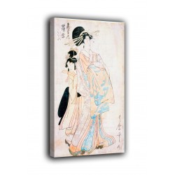 Quadro Cortigiana Shinohara della casa di Tsuruya - Kitagawa Utamaro - stampa su tela canvas con o senza telaio