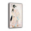El marco Cortesana Shinohara de la casa de Tsuruya - Kitagawa Utamaro - impresiones en lienzo, con o sin marco