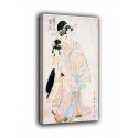 Quadro Cortigiana Shinohara della casa di Tsuruya - Kitagawa Utamaro - stampa su tela canvas con o senza telaio
