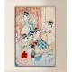 The framework Courtesans of the greenhouse - Kitagawa Utamaro - prints on canvas with or without frame