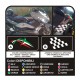 Stickers x TMAX 500 side, t-max tuning tmax carter TRICOLOR CHESS