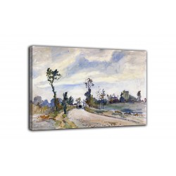 Rahmen le port-marly, Route de Saint-Germain - Camille Pissarro - druck auf leinwand, leinwand mit oder ohne rahmen
