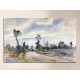 Quadro Louveciennes, Route de Saint-Germain - Camille Pissarro - stampa su tela canvas con o senza telaio