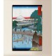 Rahmen Ichikobu Bridge - Hiroshige - drucken auf leinwand, leinwand mit oder ohne rahmen