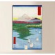El marco de Noge y Yokohama - Hiroshige - impresión en lienzo con o sin marco