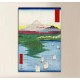 El marco de Noge y Yokohama - Hiroshige - impresión en lienzo con o sin marco