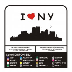 Adesivo I LOVE New York Manhattan NY Brooklyn - Wall stickers - versione UNICA