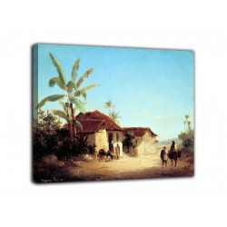 Picture of tropical Landscape - Camille Pissarro - print on canvas with or without frame