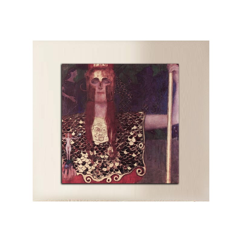 The Framework Pallas Athena Gustav Klimt Print On Canvas With Or Without Frame