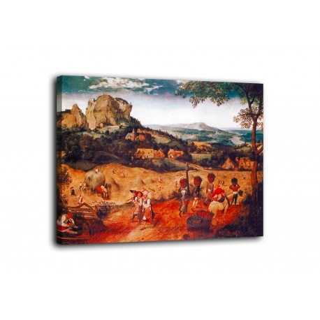 Quadro La raccolta del fieno - Pieter Bruegel il Vecchio - stampa su tela canvas con o senza telaio