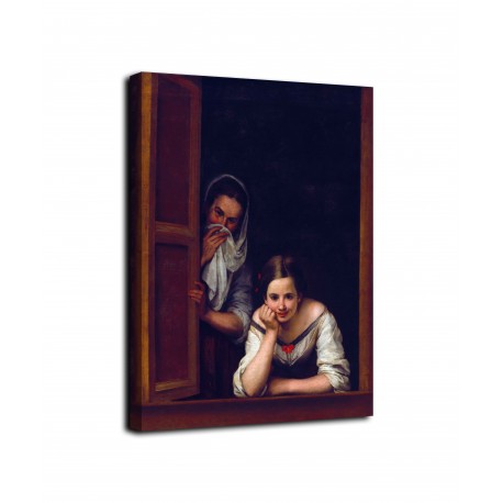 Foto de La chica en la ventana - Murillo - impresión en lienzo con o sin marco