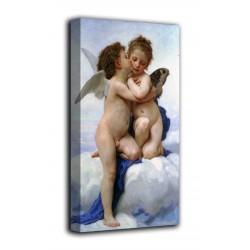 The framework First kiss - William-Adolphe Bouguereau - print on canvas with or without frame