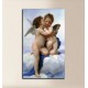 Quadro Primo bacio - William-Adolphe Bouguereau - stampa su tela canvas con o senza telaio