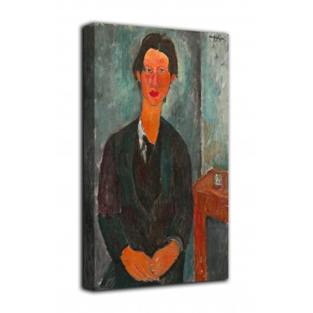 Rahmen Porträt von Chaim Soutine - Amedeo Modigliani - druck auf leinwand, leinwand mit oder ohne rahmen