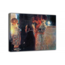 Quadro Schubert al pianoforte - Gustav Klimt - stampa su tela canvas con o senza telaio