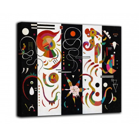 L'image de l'Rayé - Vassily Kandinsky - impression sur toile avec ou sans cadre