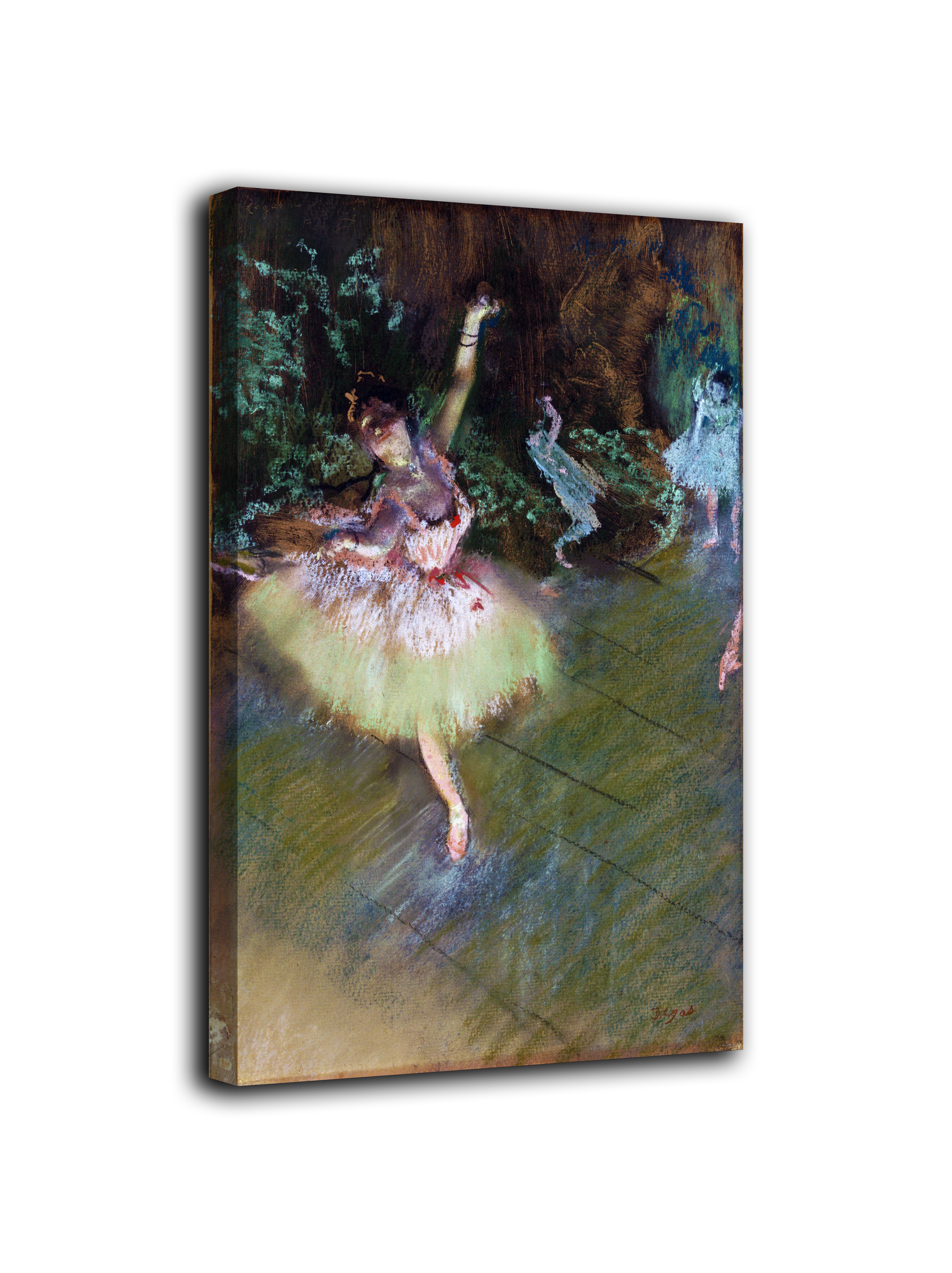 30x40cm Edgar Degas PRONTO DA APPENDERE cod.446 Senza Cornice - INTELAIATO QUADRO SU TELA CANVAS Arte Impressionismo 