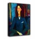 Rahmen-Porträt von Jean Cocteau - Modigliani - druck auf leinwand, leinwand mit oder ohne rahmen